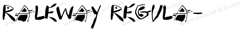 raleway regula字体转换